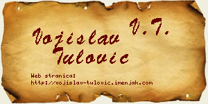 Vojislav Tulović vizit kartica